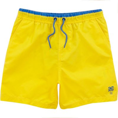 Boys yellow swim shorts